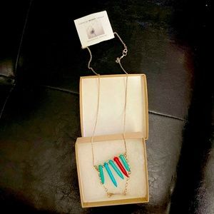 24” Sterling silver turquoise necklace